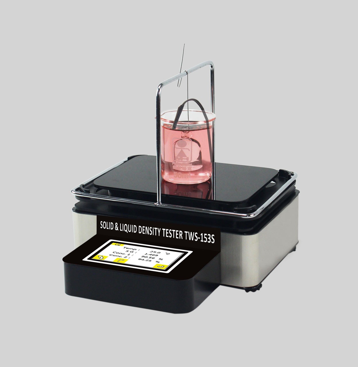 TWS-153S触摸屏多功能固体、液体两用密度测试仪